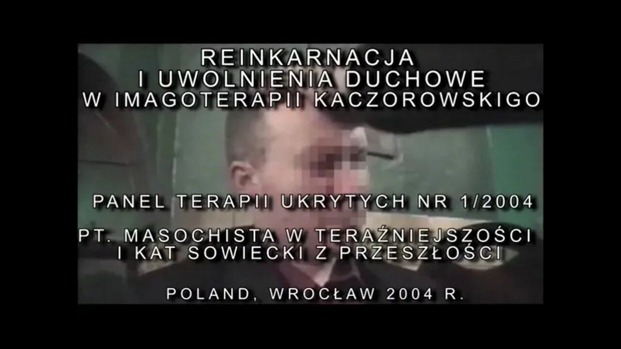 MASOCHISTA W TERAŹNIEJSZOŚCI KAT W PRZESZŁOŚCI ,WEWNĘTRZNE OCZYSZCZENIE-KATHARSIS/ 2004 © TV-IMAGO