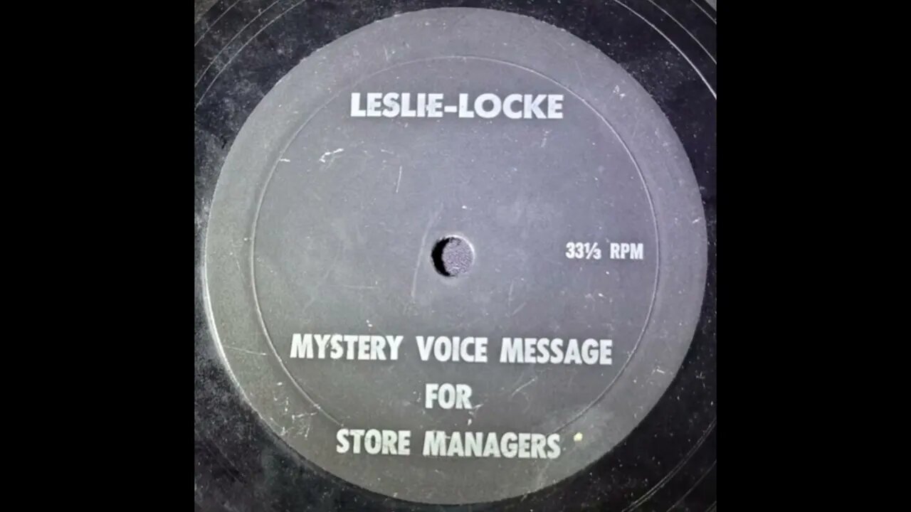 Leslie-Locke – Mystery Voice Message For Store Managers