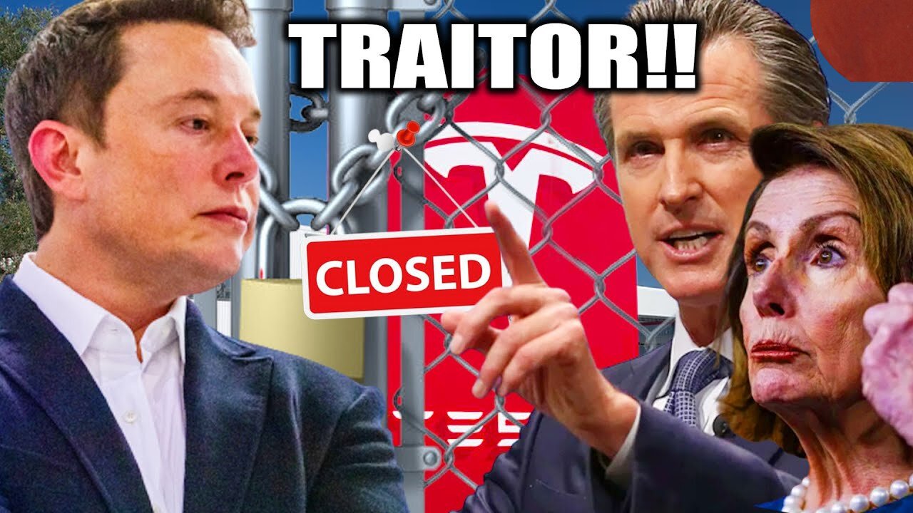 Gavin Newsom Revealed Elon Musk and Tesla's BIG Trouble when leave California, Warning CLOSE!