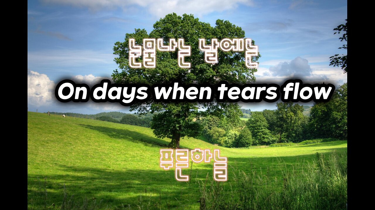 [Retro-Kpop] 눈물나는 날에는 /유영석. On days when tears flow/The Blue sky.