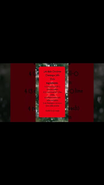 Let's Make Christmas Champagne Shots, Christmas Shots, Best Recipes, Fun Cookie Recipes, #shorts