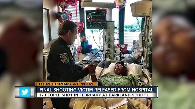 Stoneman Douglas shooting victim who shielded fellow students leaves hospital