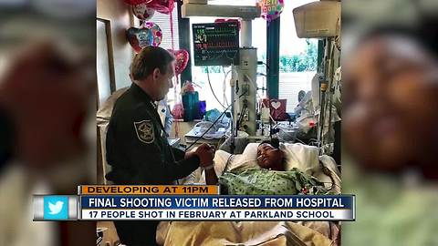 Stoneman Douglas shooting victim who shielded fellow students leaves hospital