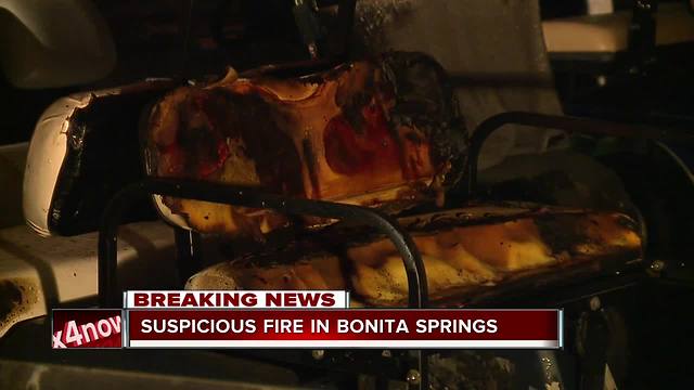 Golf carts catch fire in Bonita Springs