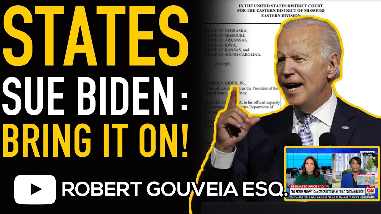 SIX States SUE Biden over Student Loans as White House Says "Bring It On!"