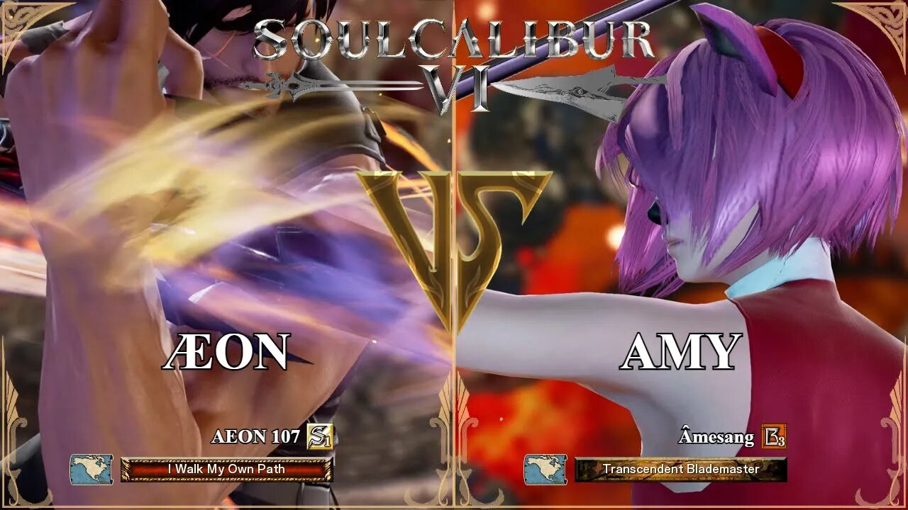 SoulCalibur VI — AEON 107 (Aeon) VS Amesang (Amy) | Xbox Series X Ranked