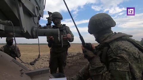 "Grad" MLRS rocket artillery combat action