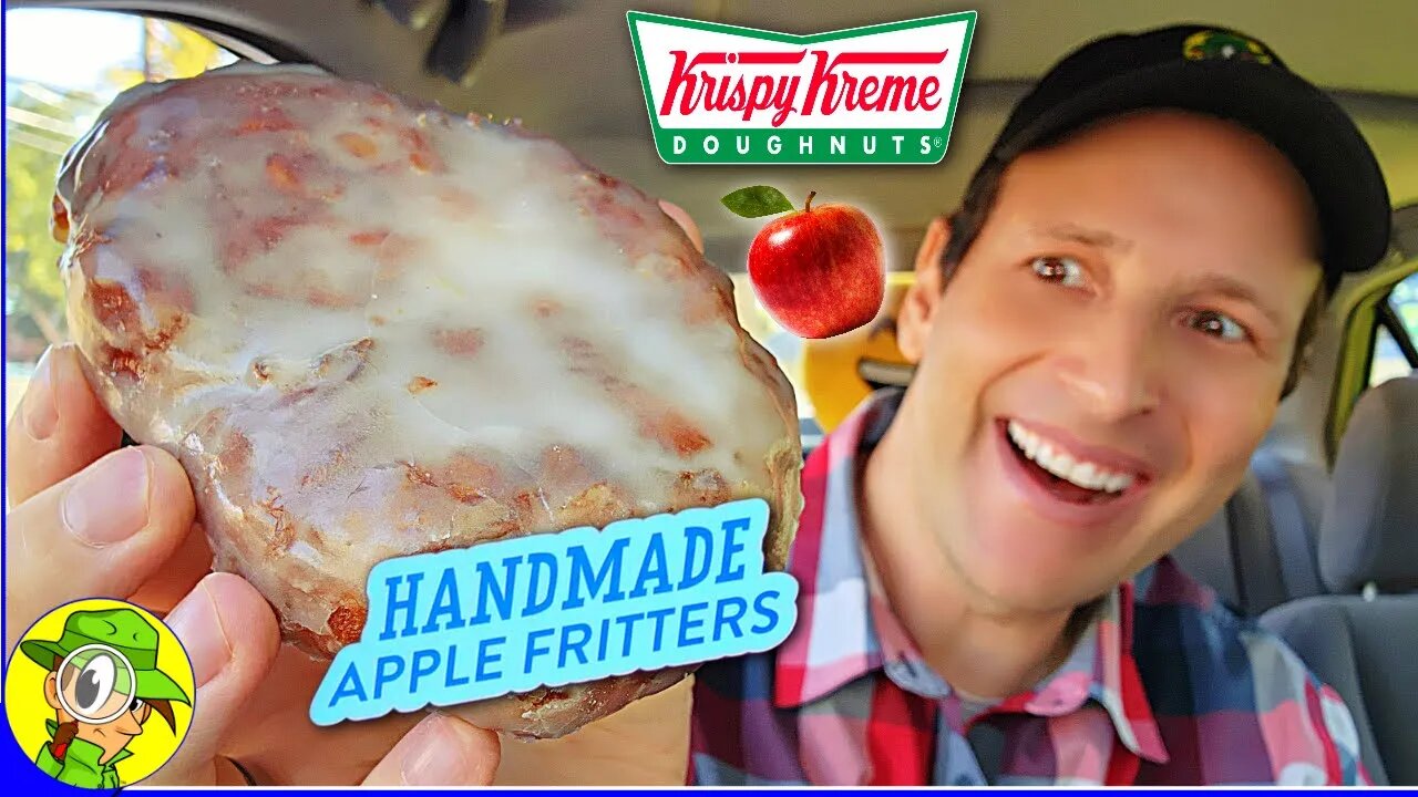 Krispy Kreme® HANDMADE APPLE FRITTERS Review ✋🍩🍎 Autumn's Orchard Collection 🍂 Peep THIS Out! 🕵️‍♂️