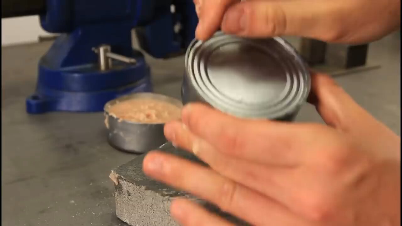 How to Open a Can without Can Opener - Zombie Survival Tips #20