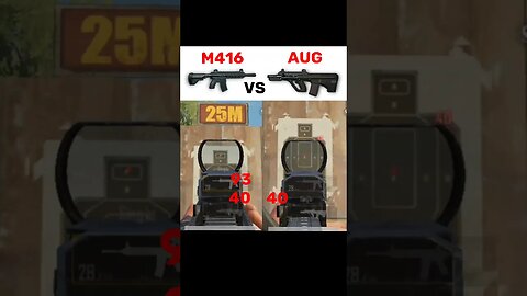 M416 VS AUG damage 😱 #pubg #pubgmobile #pubgtipsandtricks