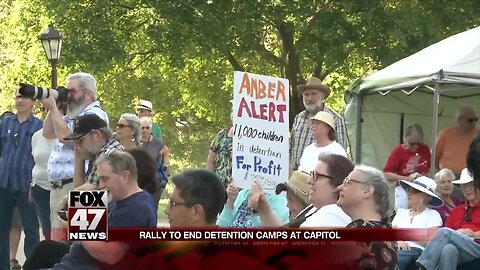 Rally protesting separation of families at the border at the Capitol
