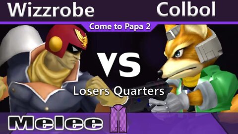COG|Wizzrobe (C. Falcon) vs. SS|Colbol (Fox) - Melee Losers Quarters - CTP2