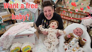 Box Opening of NEW BABY| GIVEAWAY 2 Baby Dolls | Changing New Baby| nlovewithreborns2011