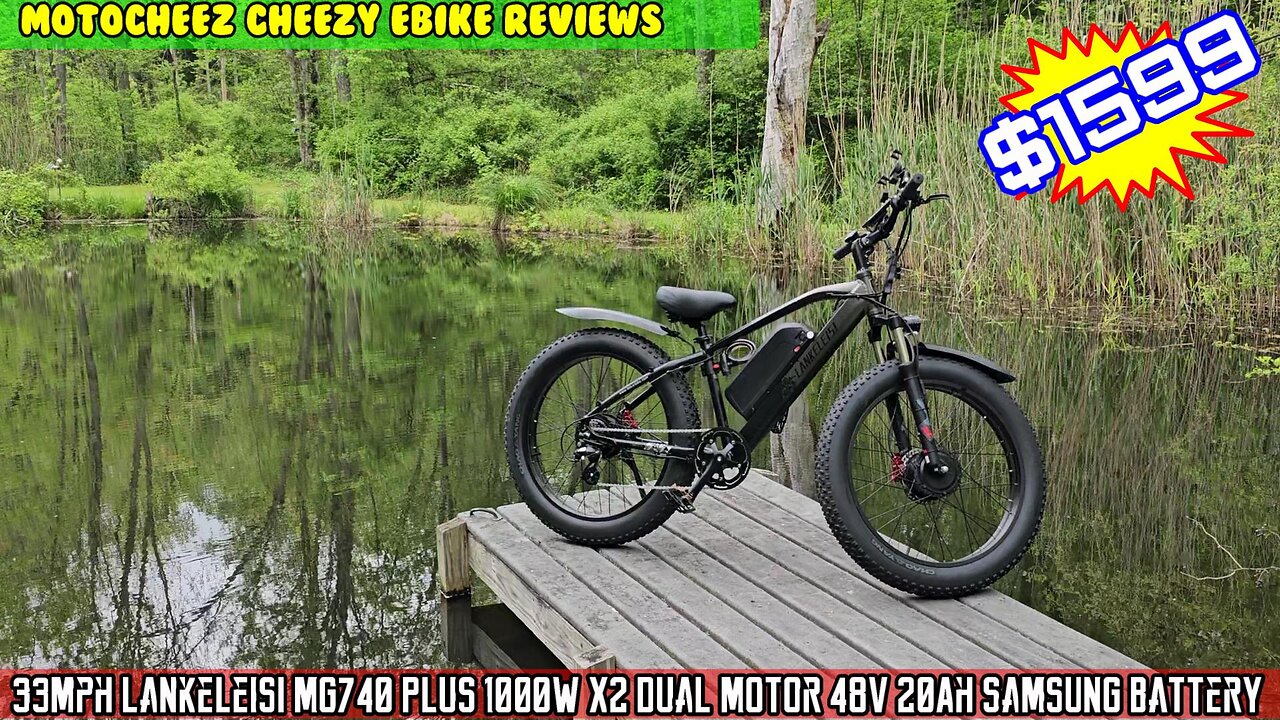 33Mph Lankeleisi MG740 Plus 1000Wx2 Dual Motor at Bike E-Mountain Bike 48V 20Ah Samsung Battery