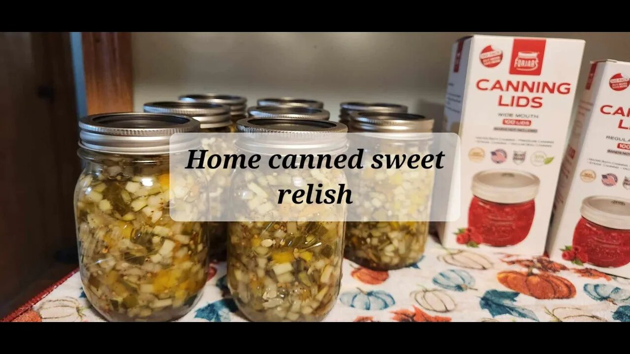 Home canned sweet relish #canning #relish #preservingfood #forjars #everybitcountschallenge