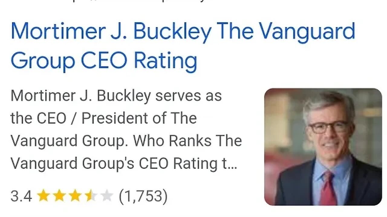 Mortimer J. Buckley CEO of The Vanguard Group