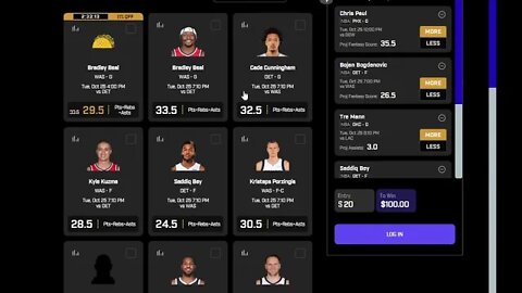 Dreams Top Picks for PRIZEPICKS NBA DFS Today 10/25/2022 Daily Fantasy Sports Strategy