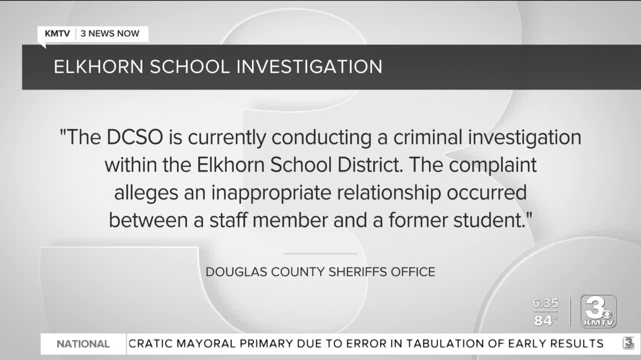 Douglas County Sheriff's Office: "Inappropriate relationship" between staff and former student