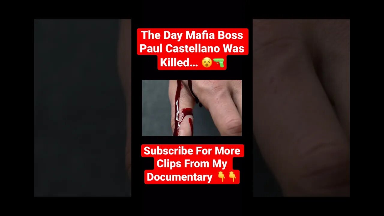 The Day Mafia Boss Paul Castellano Was Killed… 😵🔫 #johngotti #sammythebull #johnalite #crime