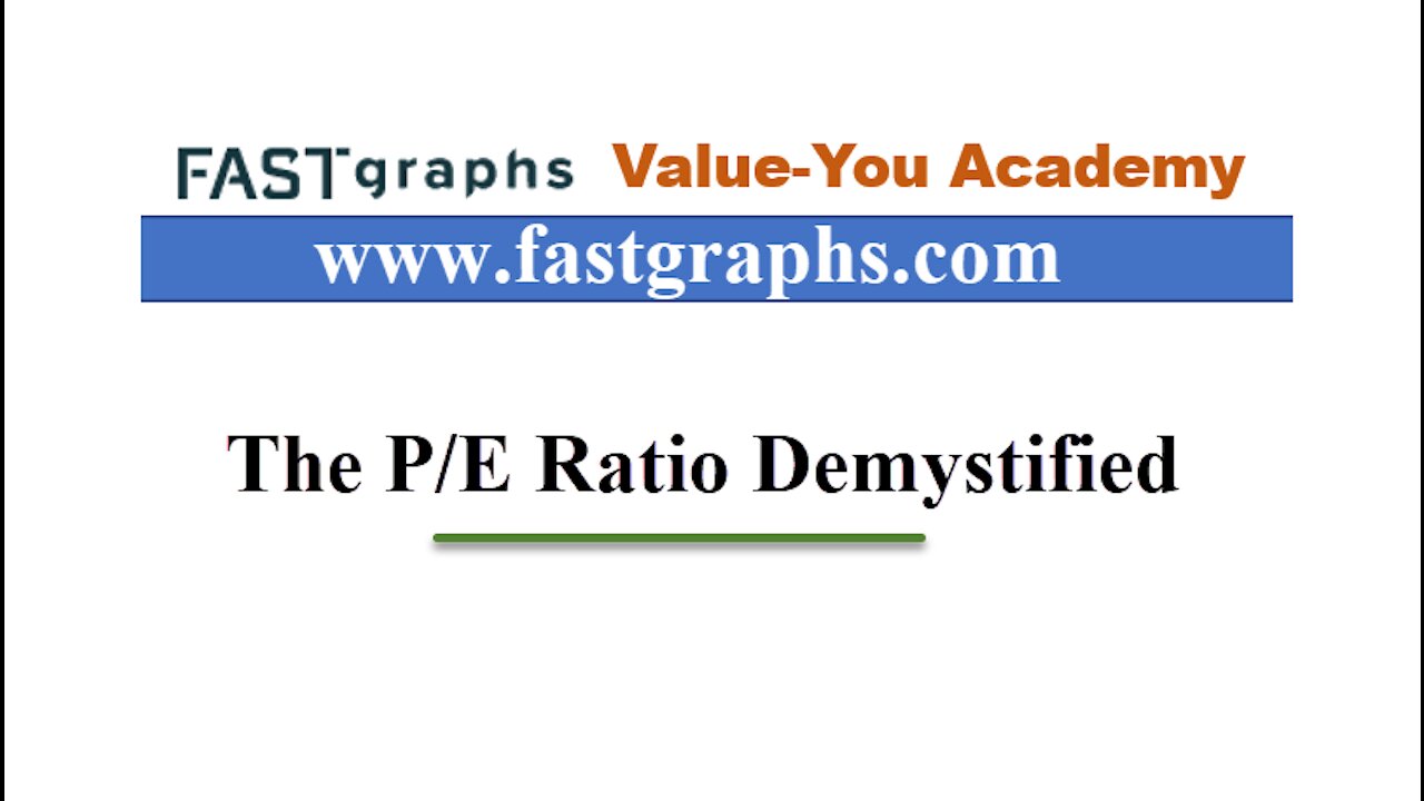 5 - The P/E Ratio Demystified