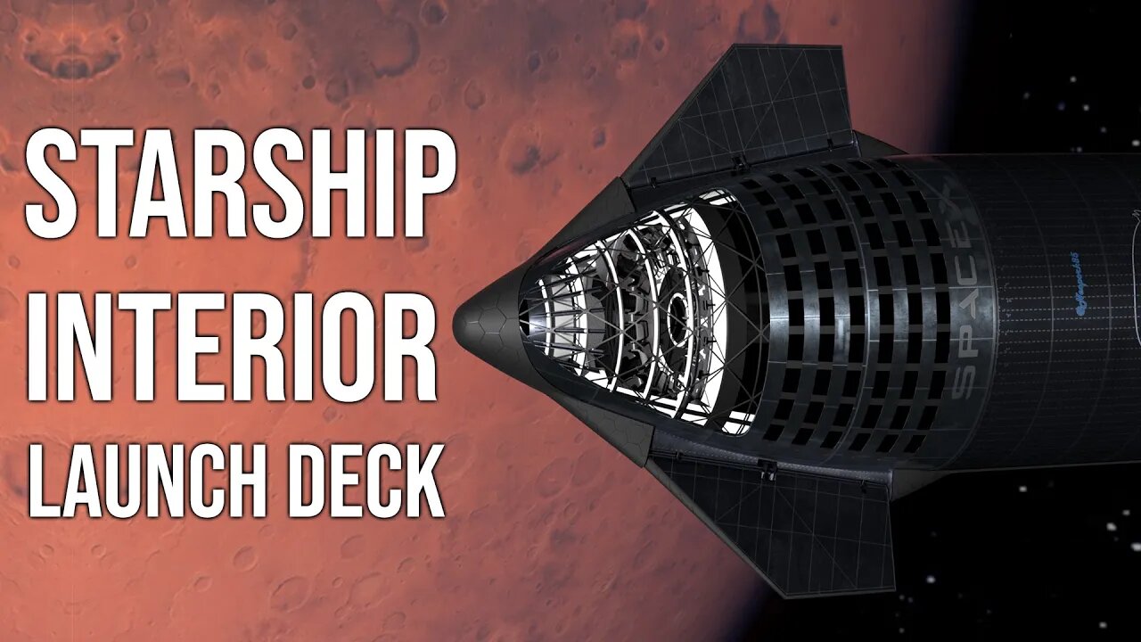SpaceX Starship Interior: Launch Deck in transit to Mars