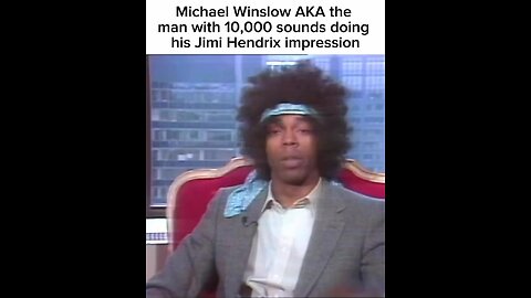 Michael Winsow doing Jimi Hendrix 🎸🎤🇺🇸