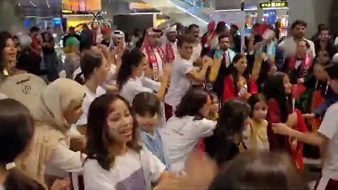 Dance Party at DOHA International Airport!