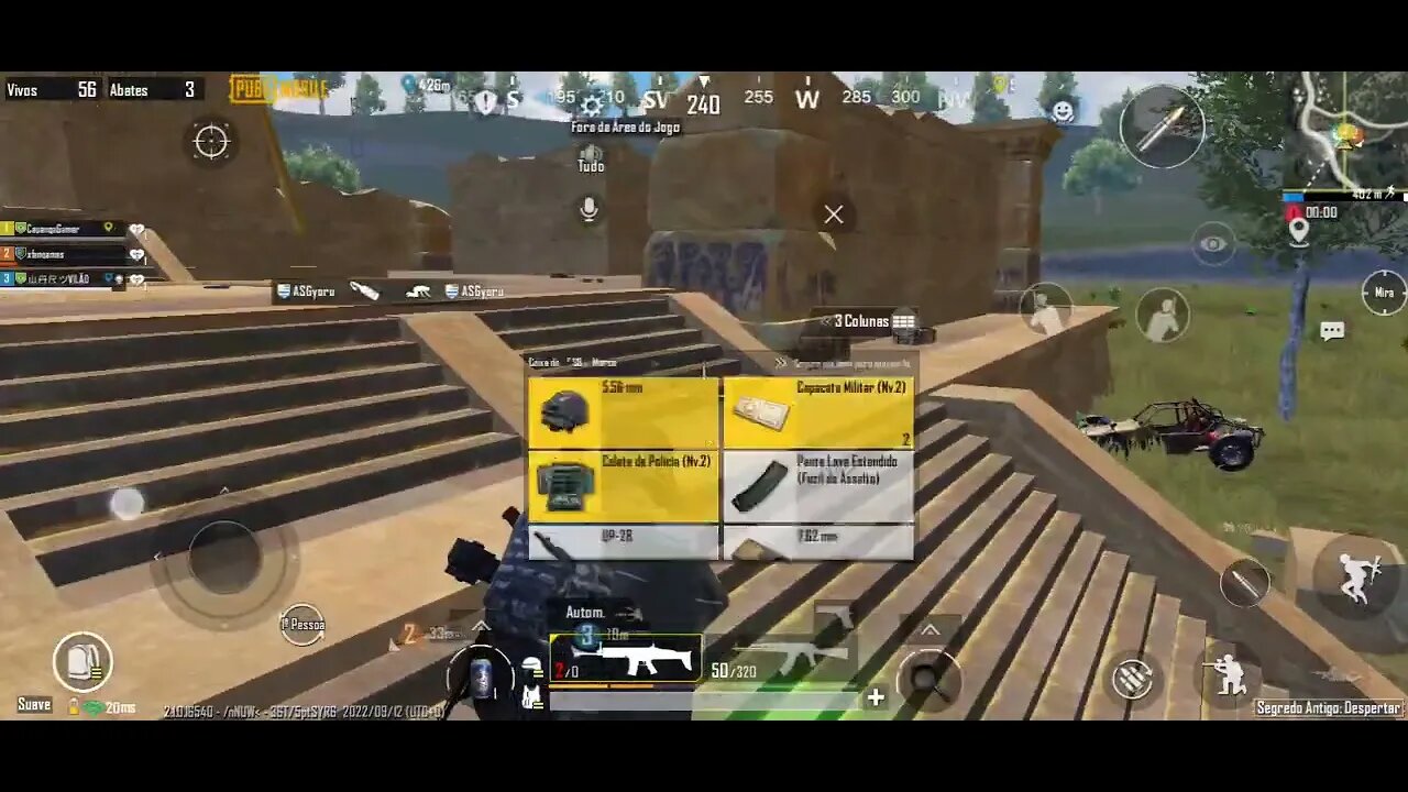 Partida atrapalhada, jogando muito ruim, PUBG Mobile.(4)