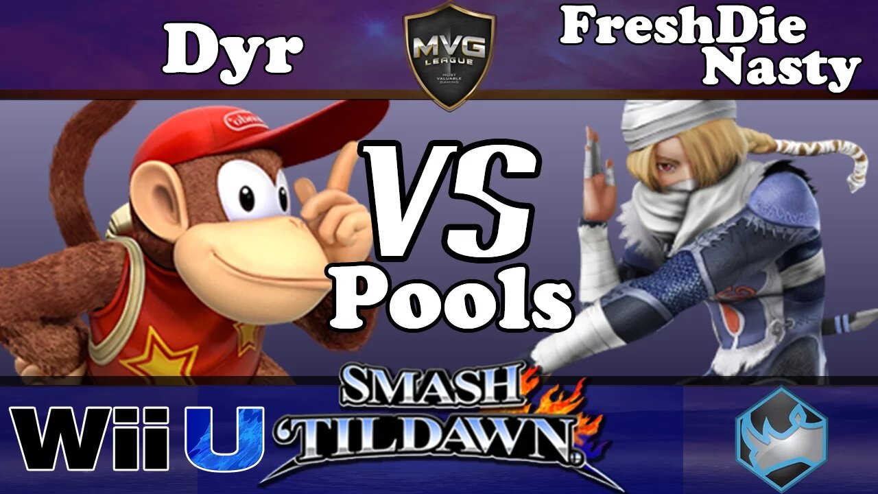 Dyr (Diddy) vs. FreshDieNasty (Sheik) - SSB4 Pools - Smash 'til Dawn