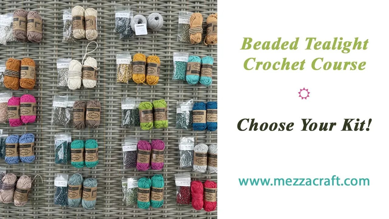 Beaded Tealight Crochet Course - Choose Your Kit