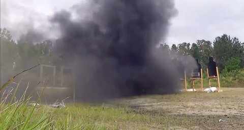 Claymore mine explosion