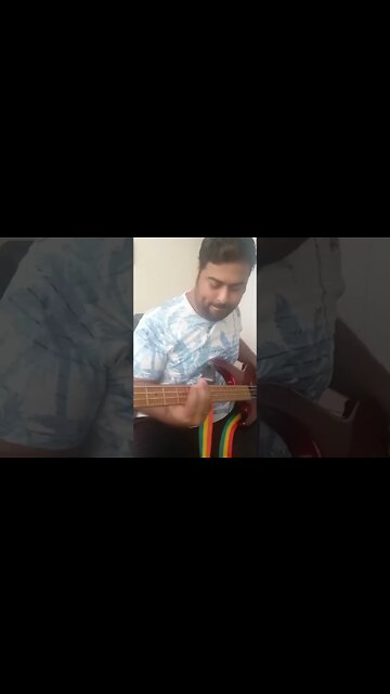 Fazendo uma levada no baixo #bass #guitarra #shorts #guitarcover
