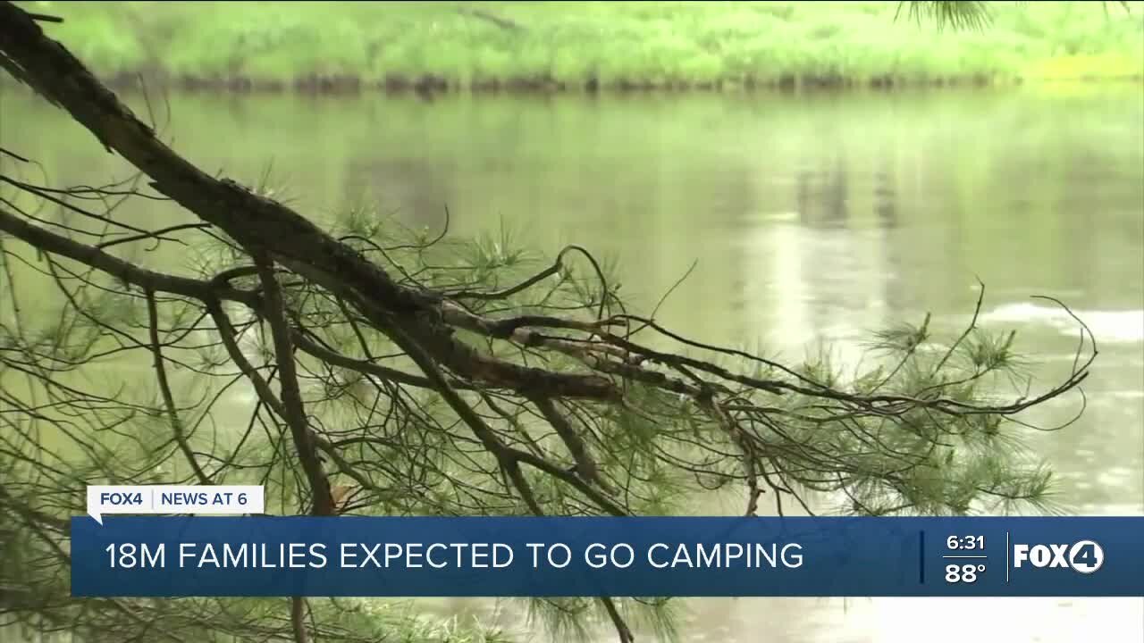 Millions expected to go camping this weekend