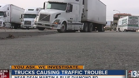 Viewer says illegally parked trucks make driving dangerous