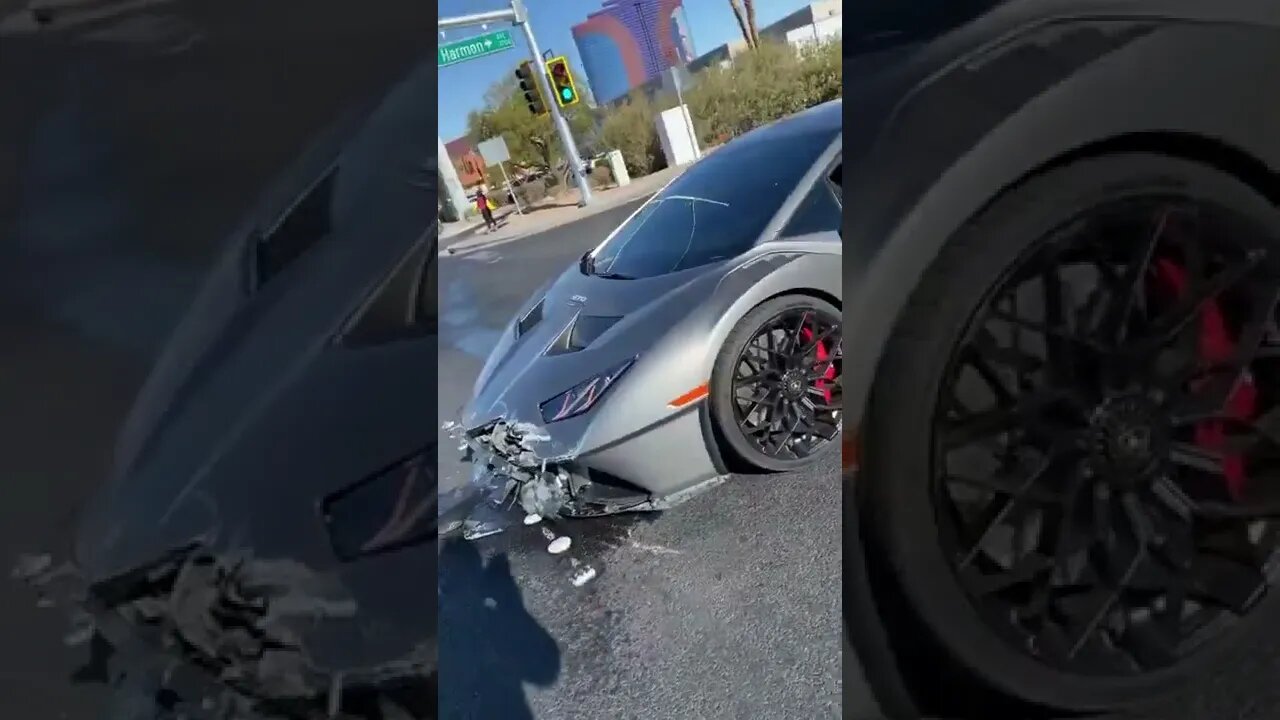 Lamborghini accident car 😍😱