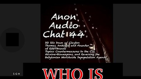 SGANON AUDIO CHAT- MAJOR REVEAL ON THE BIO-WEAPON ATTACK. JGANON, PASCAL NAJADI