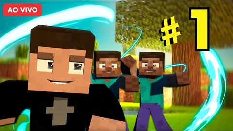 LIVE DE MINECRAFT COM OS INSCRITOS VEM JOGAR #1