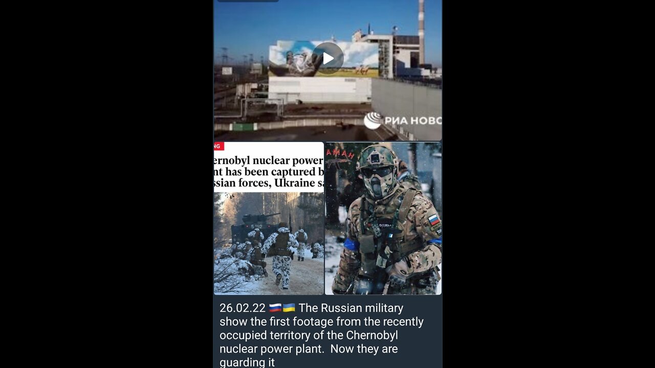 first footage from the occupied Chernobyl nuclear power plant