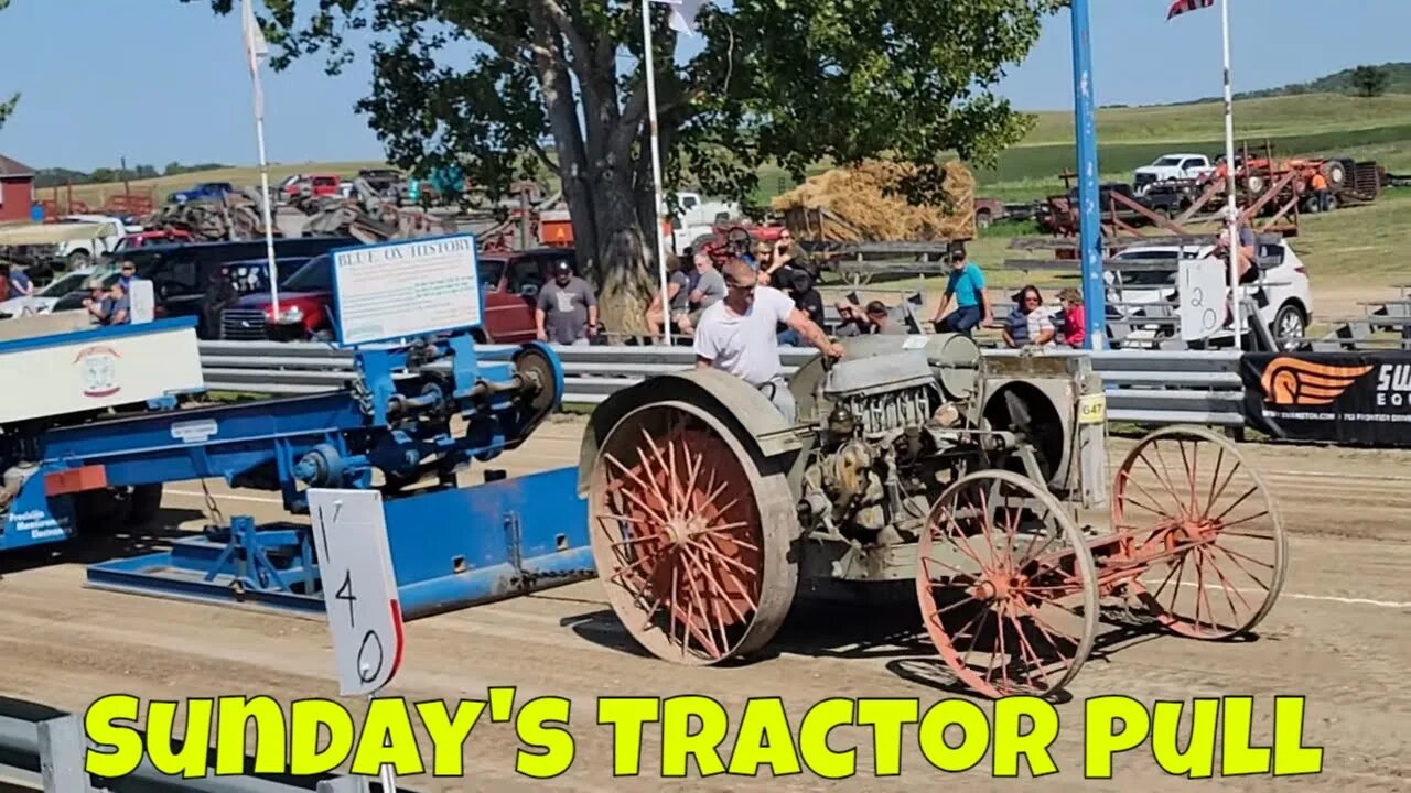 Sunday's Tractor Pull Clips at the Lake Region Threshing Show