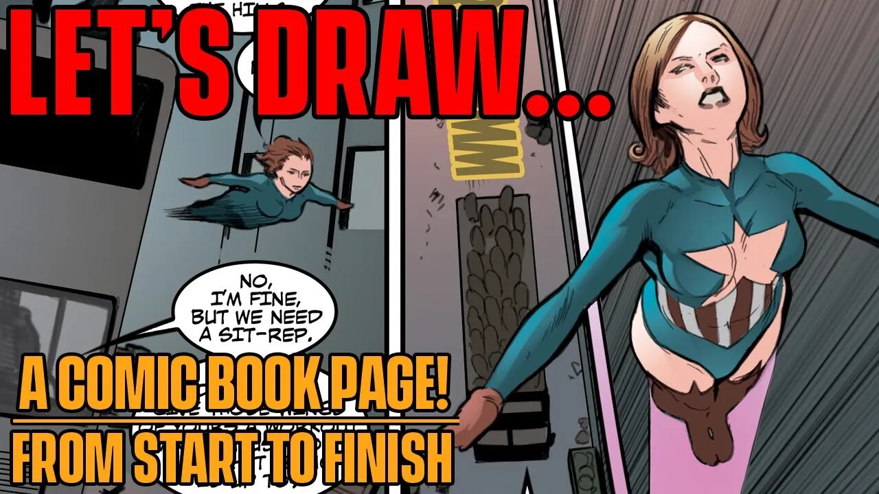 LET'S DRAW A COMIC BOOK PAGE w/ SHADEDRAWS!