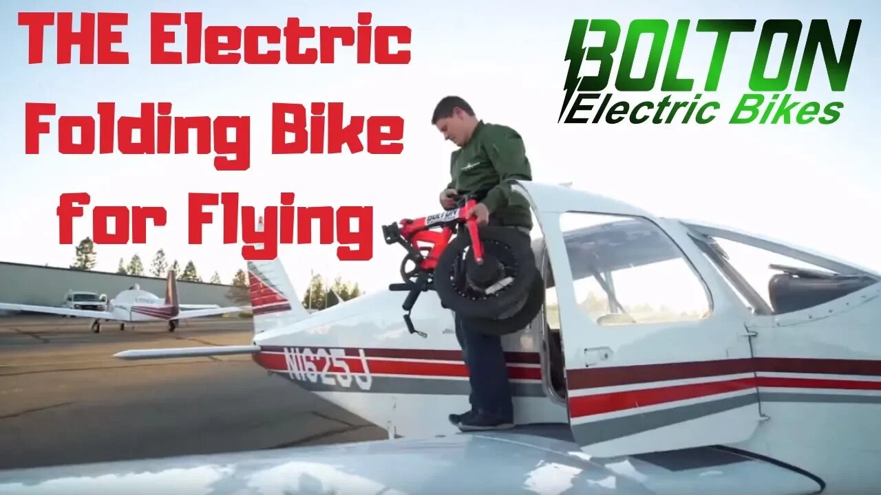 QualiSports Folding Electric Bike - Perfect for Flying, RVs, and Boats