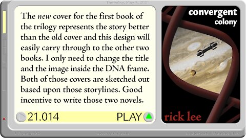 LOG Entry 21.014 New Cover Design