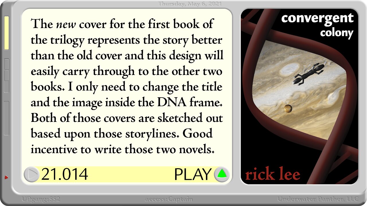 LOG Entry 21.014 New Cover Design