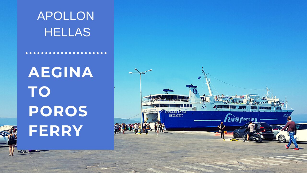 POROS (Greece): Episode 1 - Aegina to Poros Ferry Ride