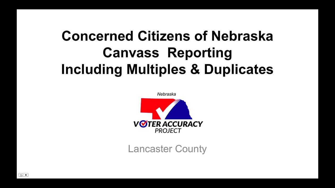 Official Canvassing Lancaster NE 2020 Election Presentation