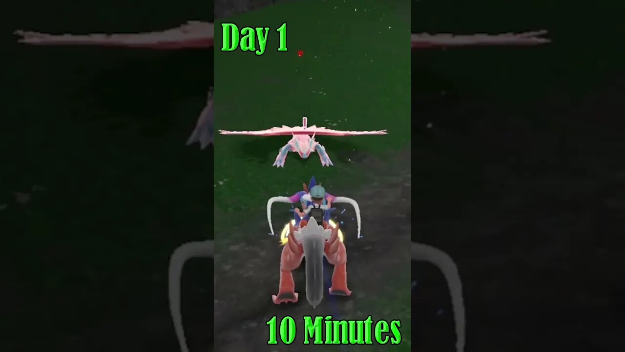 Shiny Roaring moon Hunt Day 1 in #pokemon #scarlet #violet #shorts #asmr #nintendo #gaming