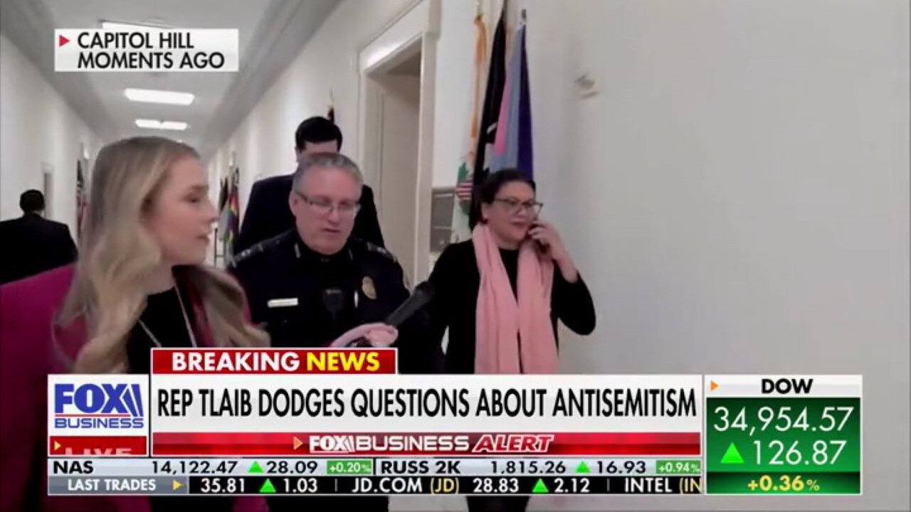 Rep. Rashida Tlaib Ignores Reporter Asking 5 Times, 'Are You Anti-Semitic?'