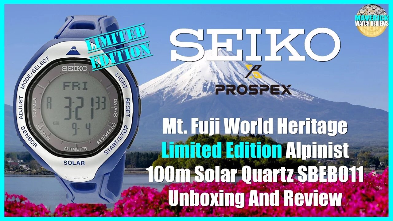 Seiko Prospex Mt. Fuji World Heritage Limited Edition 100m Solar Quartz SBEB011 Unbox & Review