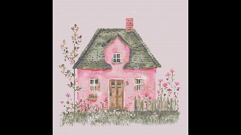 Country Cottage Cross Stitch Pattern by Welovit | welovit.net | #welovit