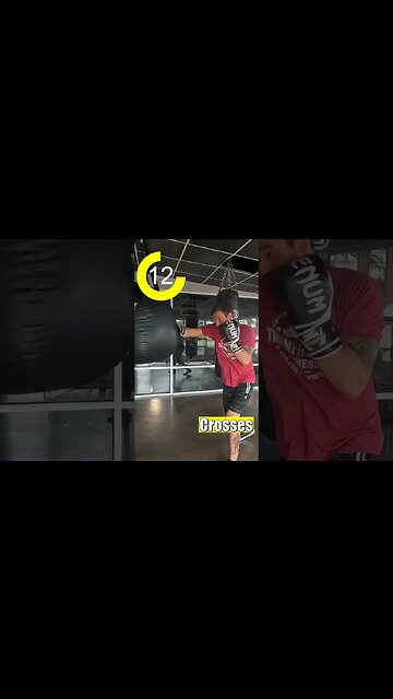 Heavybag Workout | FOLLOW ALONG Mini Workout #4 Less than 2mins ⏰ Full Video on Page ▶️ #boxing
